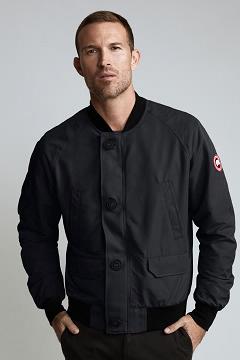 Chamarras Canada Goose Hombre Outlet - Faber Chaqueta De Bombardero Negros MX0536892